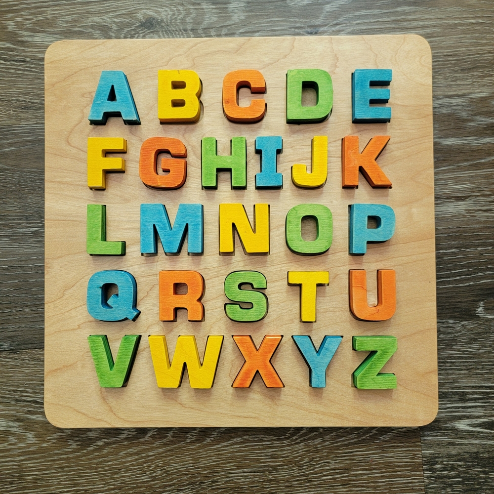 Land Of Nod Vibrant Alphabet Puzzle Board
